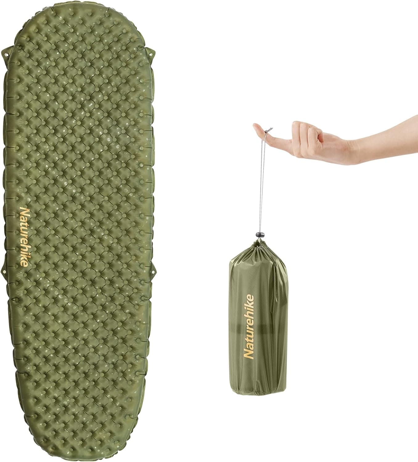 Naturehike Thermal 3,5R- Camping Isomatte Ultralight 4 Jahreszeiten (-6℃) Selbstaufblasend mit aufblasbarer Tasche,Isomatte Luftmatratze Langlebige Hoher R-Wert, hohe Isolierung, für den Winter